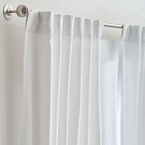 Cotton Linen Blackout Curtain - 44&quot; Wide