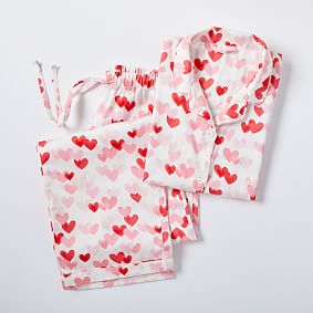 Heart Sateen Pajama Set