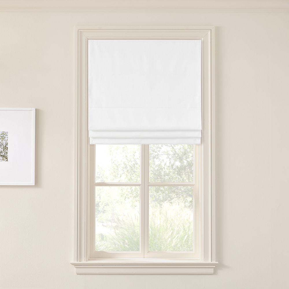 Custom Cordless Woven Roman Blackout Shade