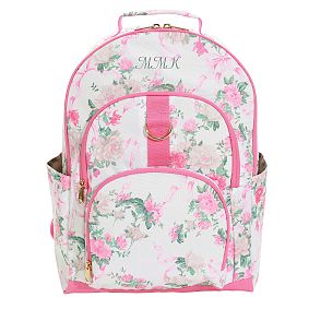 Gear-Up LoveShackFancy Pink Floral Ribbon Backpack