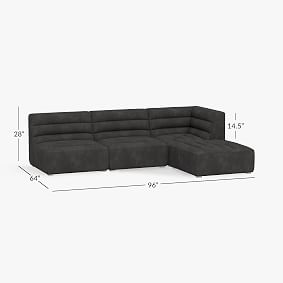 Hudson Lounge L-Shaped Sectional Set (96&quot;)