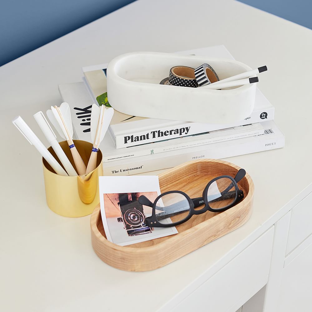 Marble Desk Accessories, Nesting Storage Set