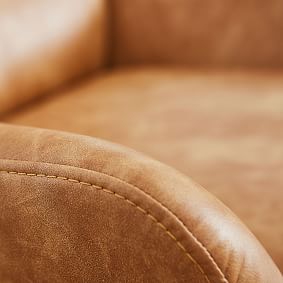 Open Box:  Vegan Leather Caramel Lennon Lounge Chair