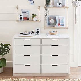 Rhys 8-Drawer Wide Dresser (52w x 21d&quot;)