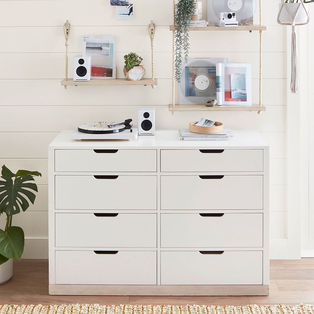 Rhys 8-Drawer Wide Dresser (52w x 21d&quot;)