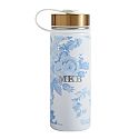 Gear-Up LoveShackFancy Blue Damask Rolling Backpack & Cold Pack Lunch Box Bundle