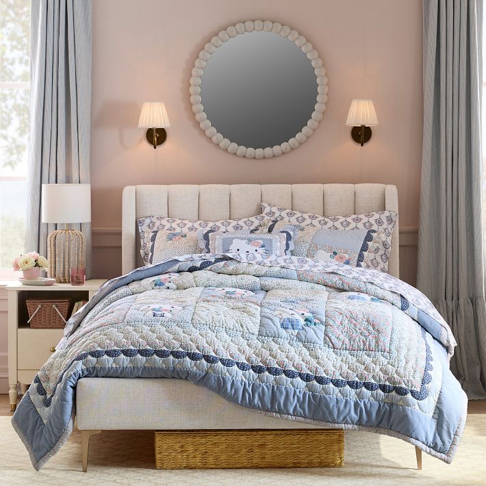 Avalon Channel Stitch Upholstered Bed