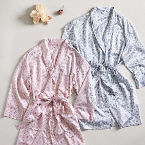 LoveShackFancy Floral Trellis Silky Robe