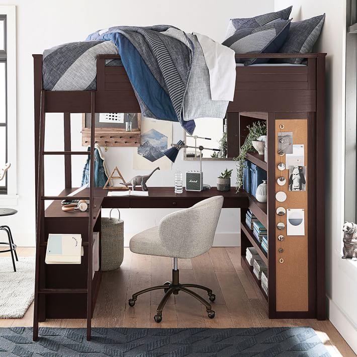 Sleep and study loft bed pottery barn discount