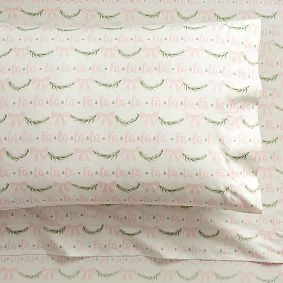 Open Box: Bows Fa La La Organic Sheet Set