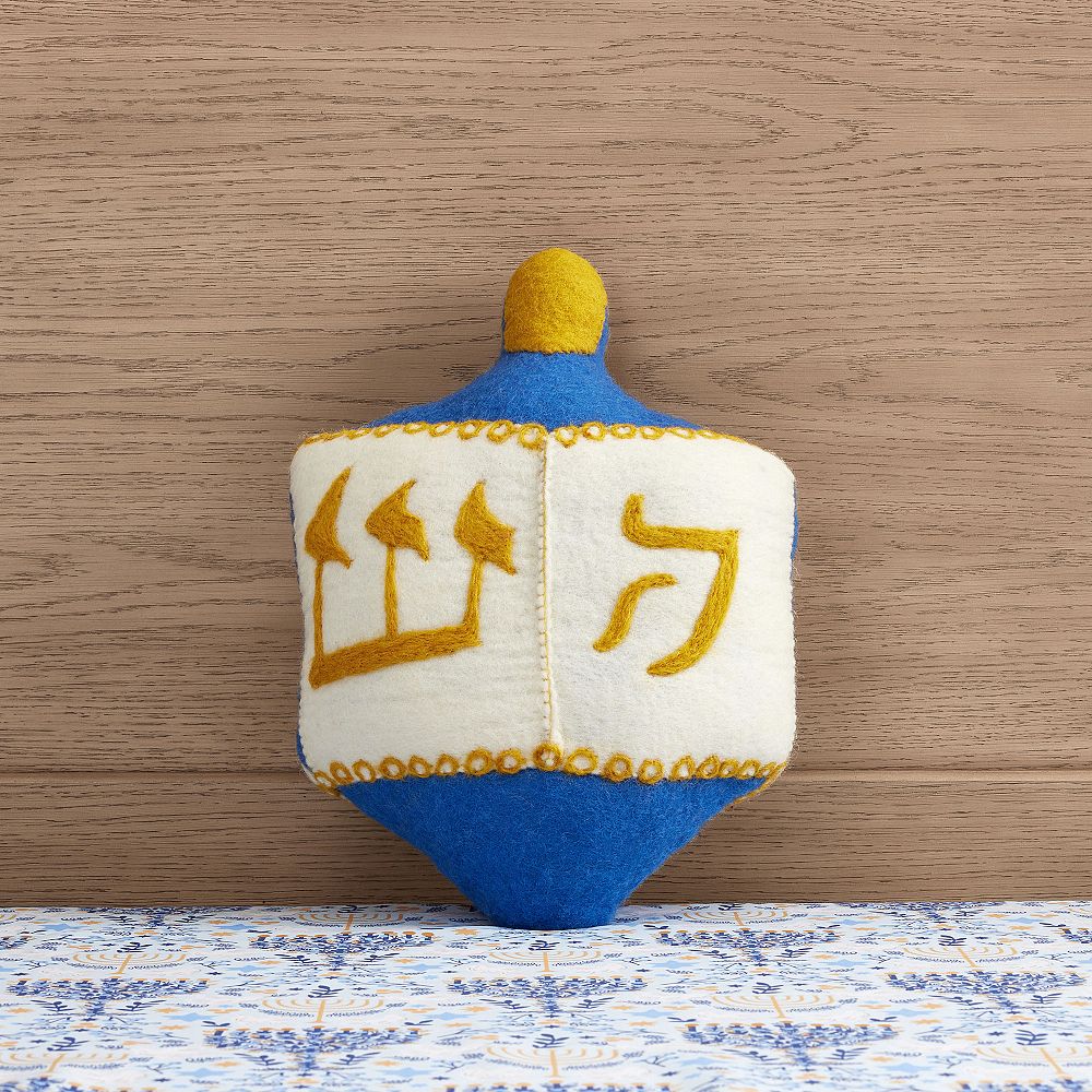 Rifle Paper Co. Hanukkah Dreidel Pillow