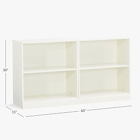 Stack Me Up Double 2-Shelf Low Bookcase (60&quot;)