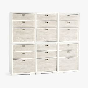Callum Triple 3-Drawer Tall Storage Cabinets (75&quot;)