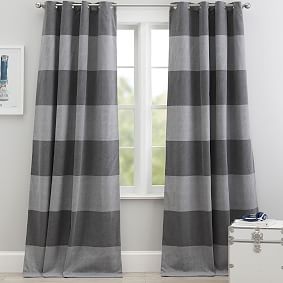 Bold Stripe Blackout Curtain Set