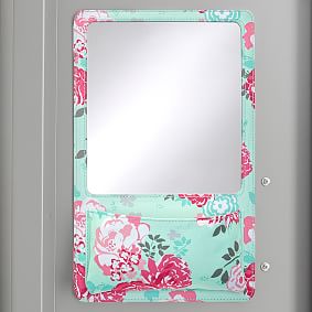 Gear-Up Pool Garden Party Floral Locker Mirror Pocket