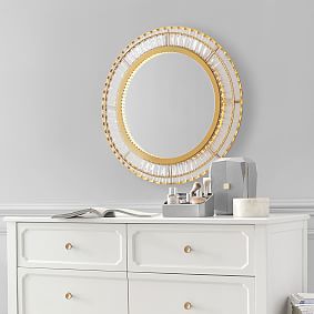 Monique Lhuillier Crystal Lit Mirror