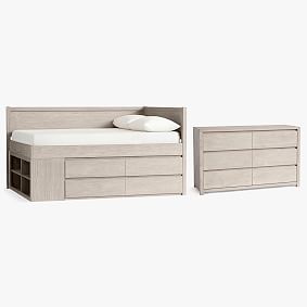 Costa Captain's Corner Bed &amp; 6-Drawer Dresser Set