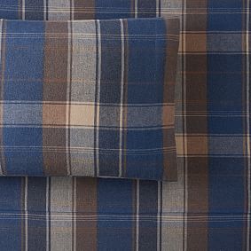 Jones Plaid Organic Flannel Pillowcase