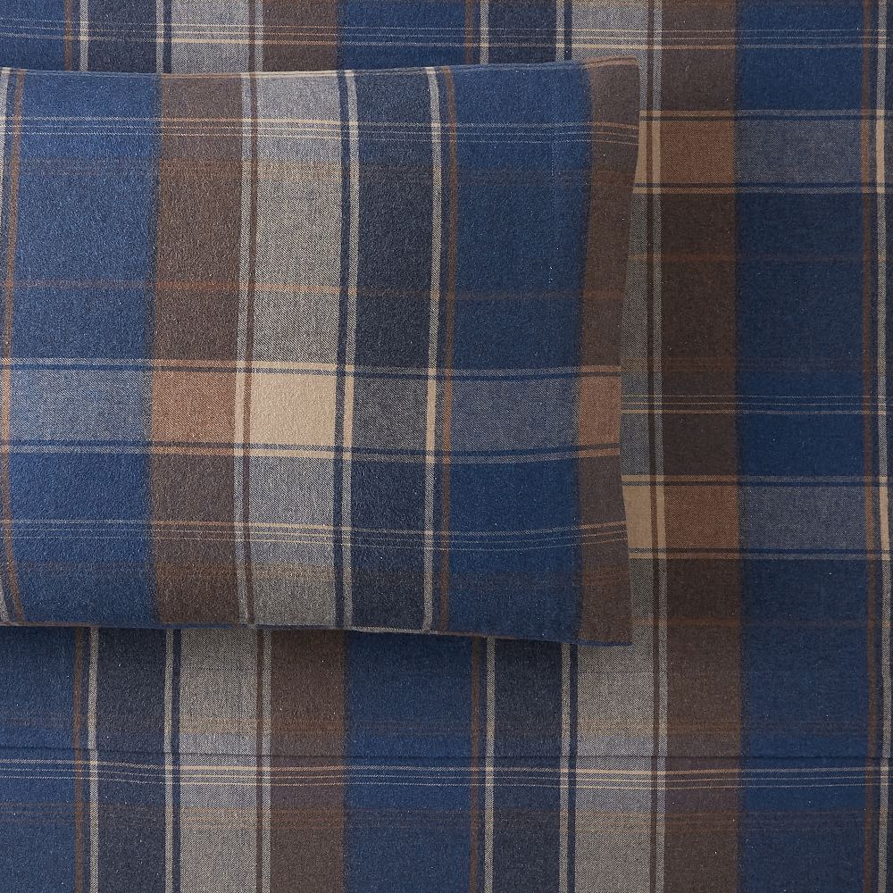 Jones Plaid Organic Flannel Pillowcase