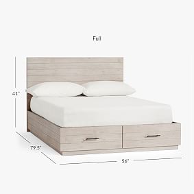 Modern Farmhouse Storage Bed &amp; Mattress Set