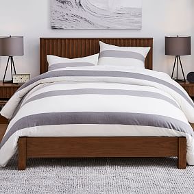Batten Platform Bed - Dark Walnut