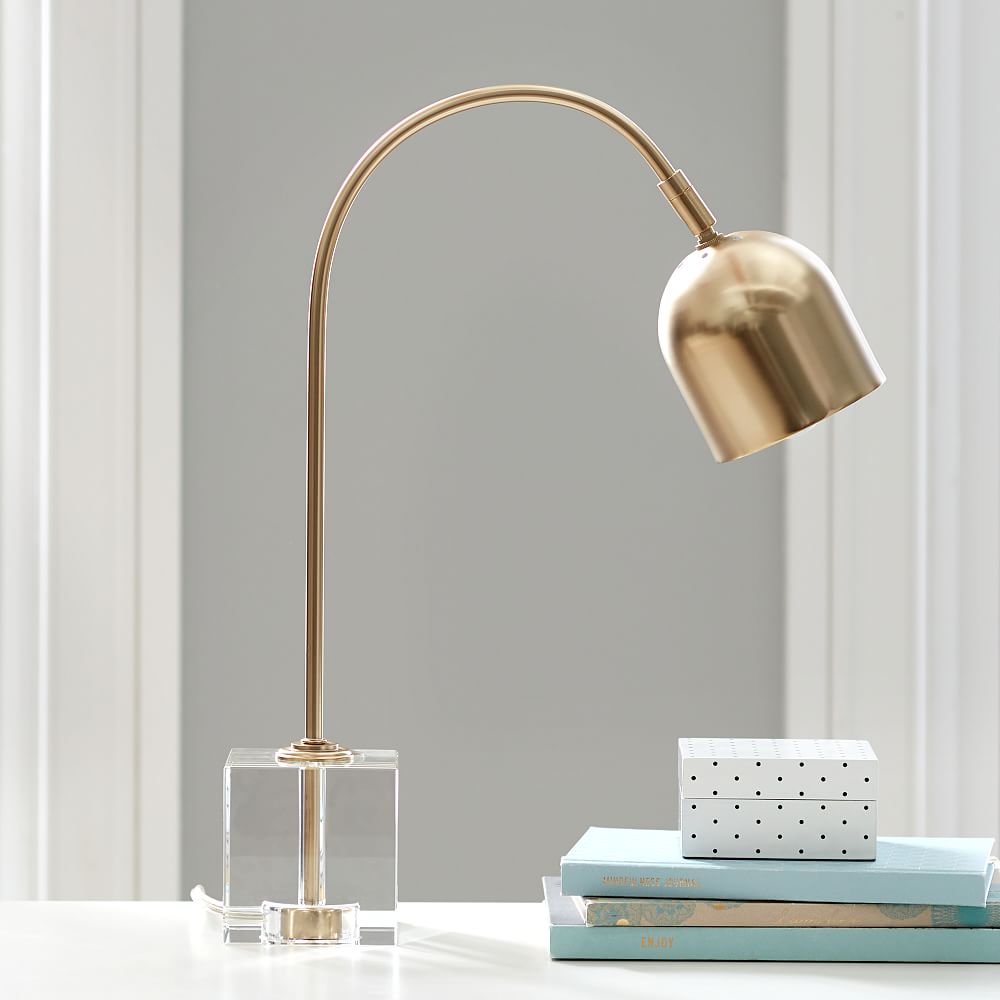 Crystal Cube Task Lamp
