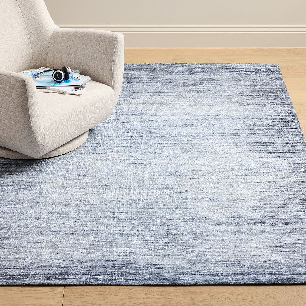 Solid Textured Washable Rug
