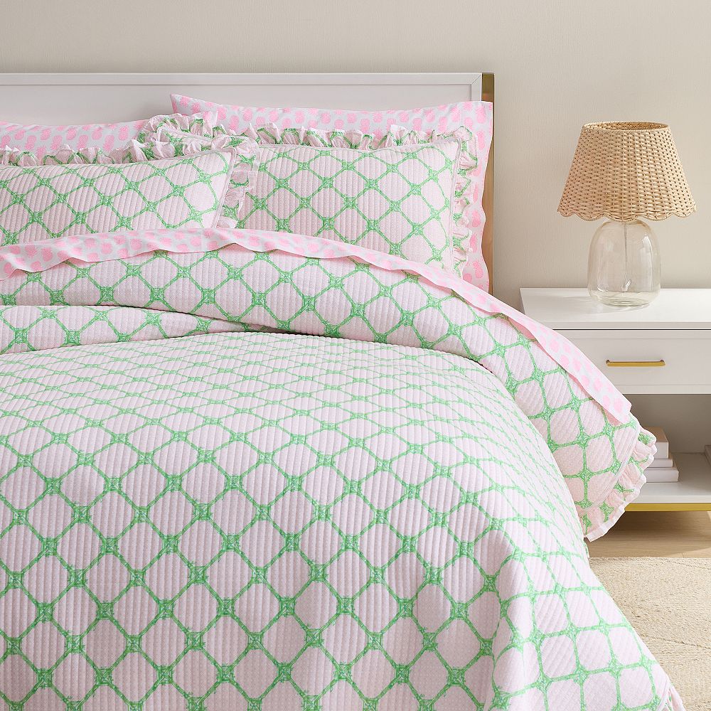 Lilly Pulitzer Bamboo Butterfly Ruffle Quilt