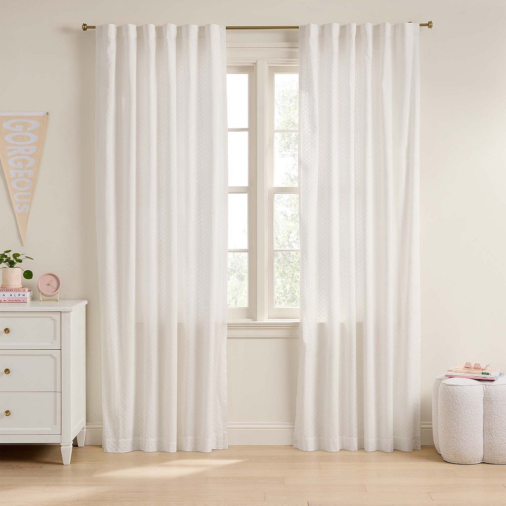 Eyelet Trellis Light-Filtering Curtain
