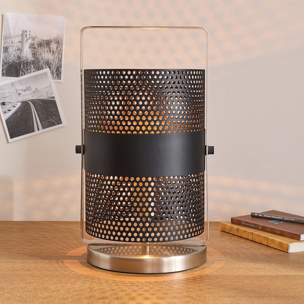 Perforated Cylinder Table Lamp (14&quot;)