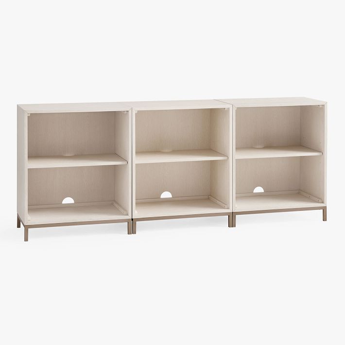 Blaire Triple Wide Storage Bookshelf Set Pottery Barn Teen