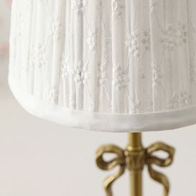 LoveShackFancy Eyelet Mini Table Lamp (14&quot;)