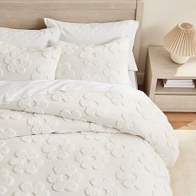 Daisy Clipped Jacquard Duvet Cover