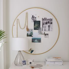 Metal Framed Round Pinboard (36&quot;)