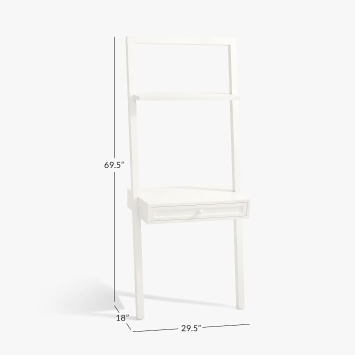 Beadboard Leaning Wall Desk 29.5 Pottery Barn Teen