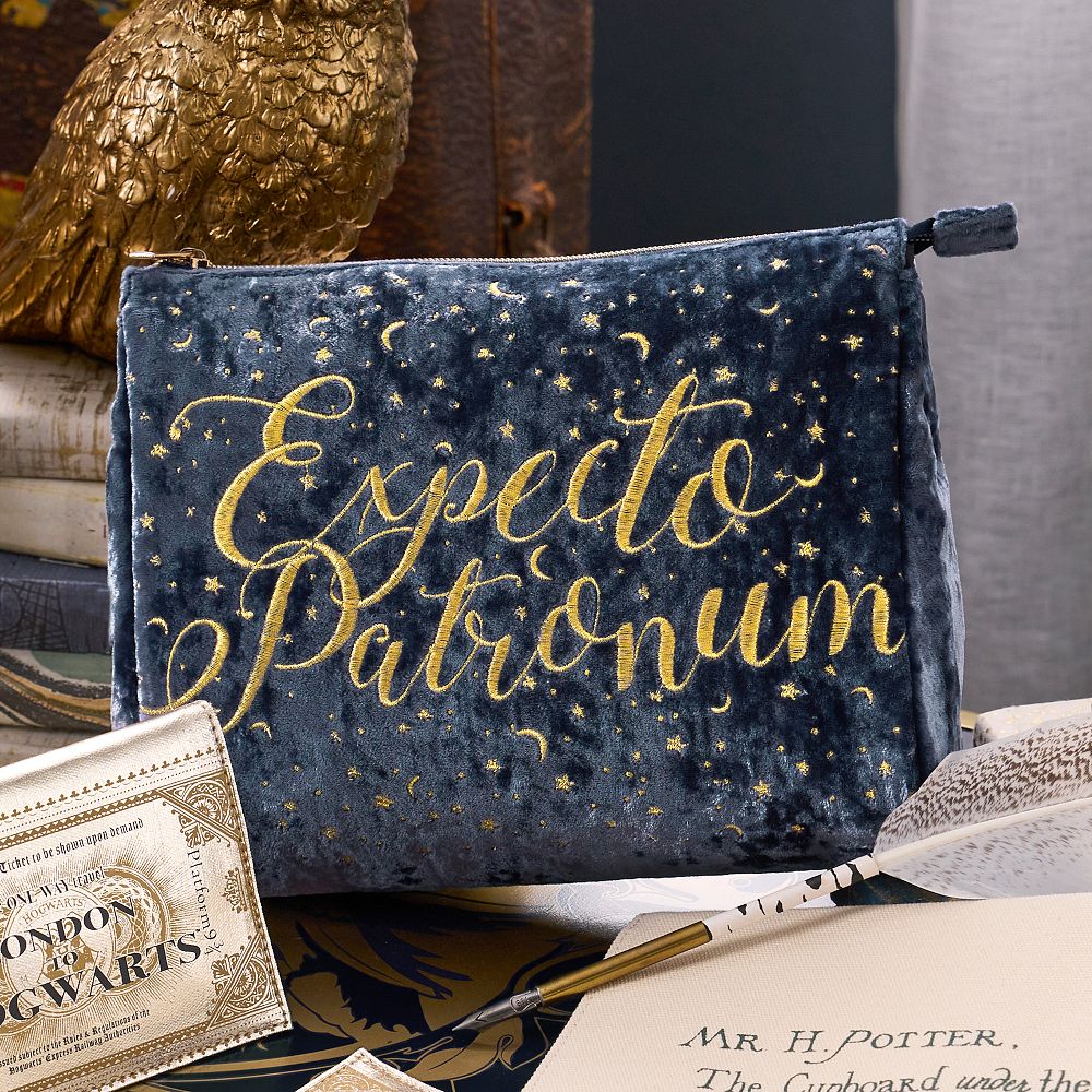 Harry Potter&#8482; <i>Expecto Patronum</i> Velvet Toiletry Pouch