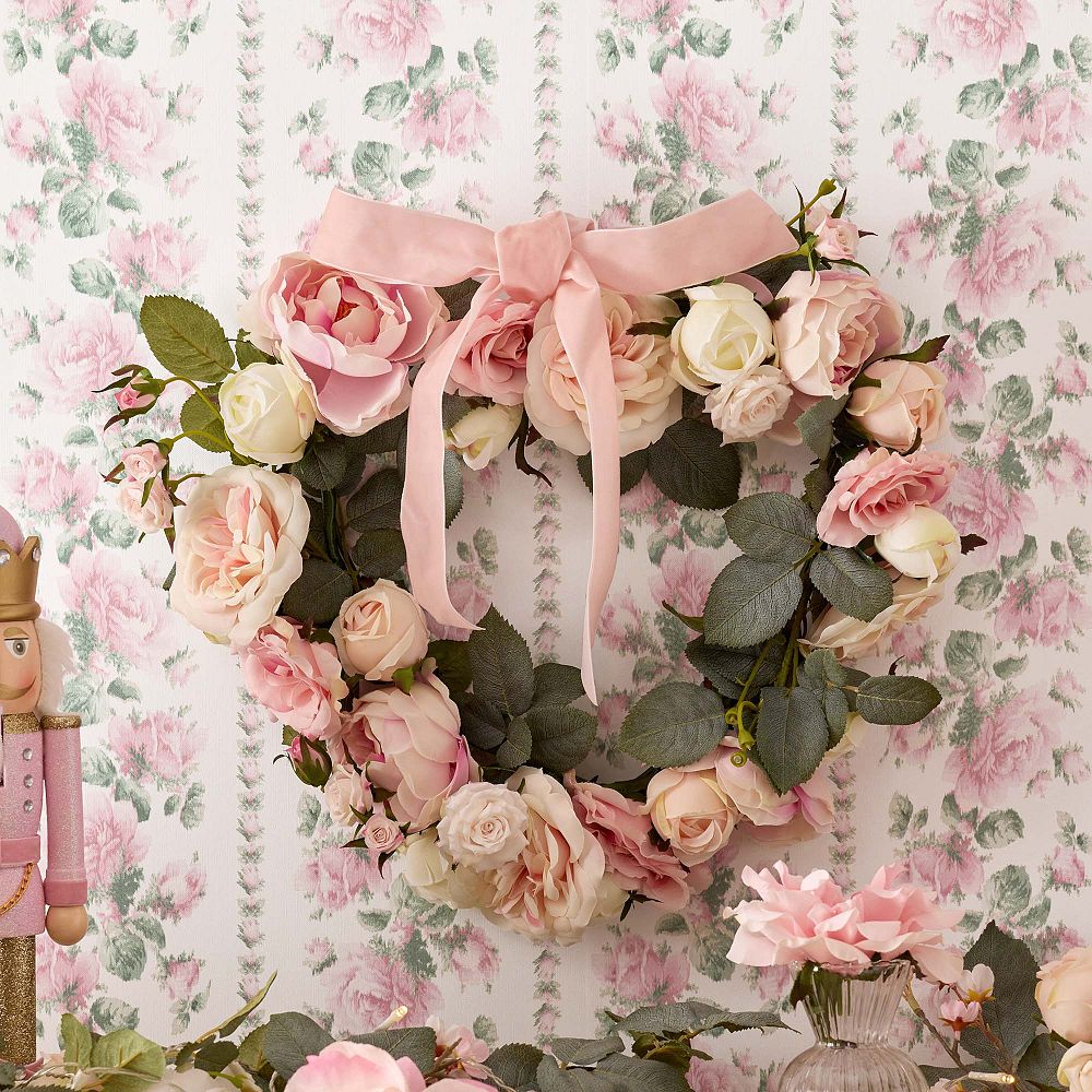 LoveShackFancy Heart Floral Wreath