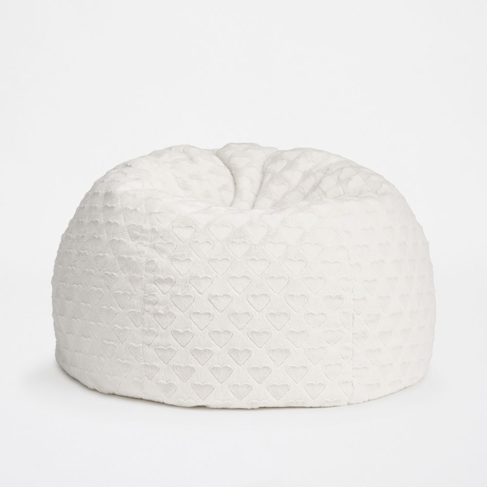 Ivory Sweetheart Faux Fur Bean Bag Chair
