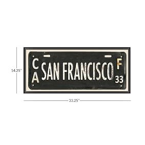 San Francisco Framed Art, 33.25&quot;x14.25&quot;