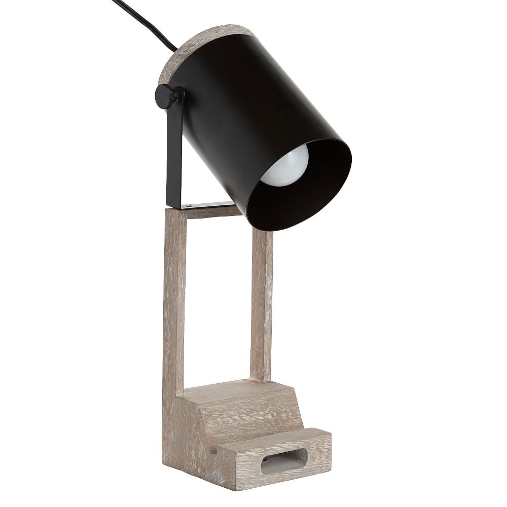 Wood and Metal Amplifier Task Lamp