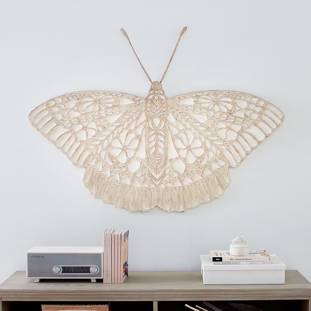 Wood Carved Butterfly