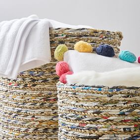 Recycled Paper Storage Bins