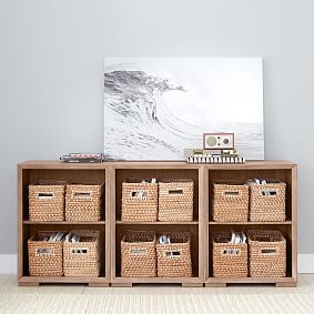 Callum Triple 2-Shelf Low Bookcase (75&quot;)