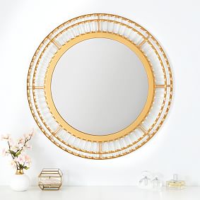 Monique Lhuillier Crystal Lit Mirror