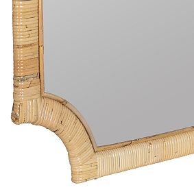 Lina Rattan Wall Mirror (28&quot;x38&quot;)
