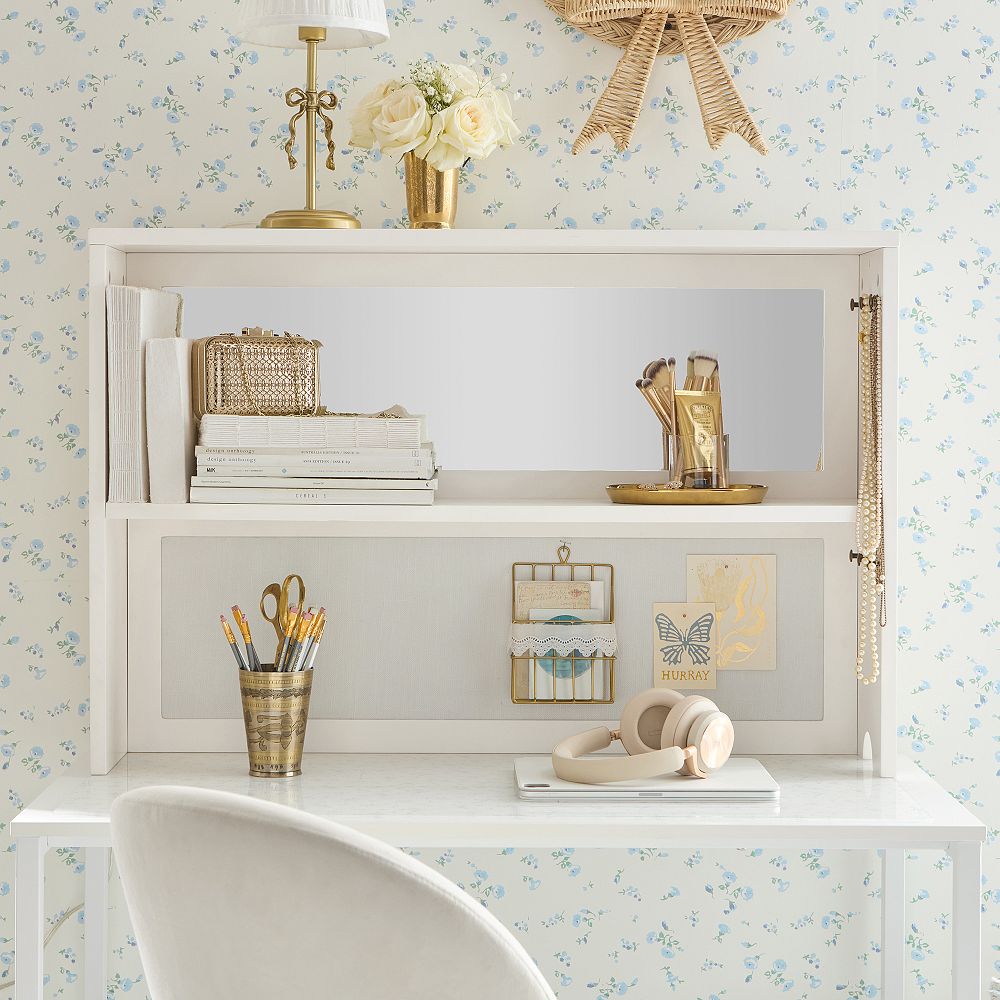 Dorm Vanity Desk Hutch (36.5&quot;)