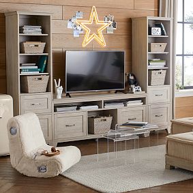 Hampton Media Tower with Drawers (100&quot;)