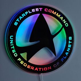 <em>Star Trek</em>&#8482; Backlit Starfleet Logo LED with Sound Sync