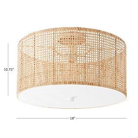 Woven Flush Mount (18&quot;)