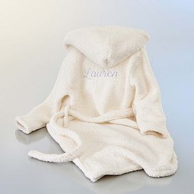 Cozy Sherpa Robe - Ivory